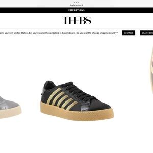 Dsquared2 Black and Gold Sneakers size 8